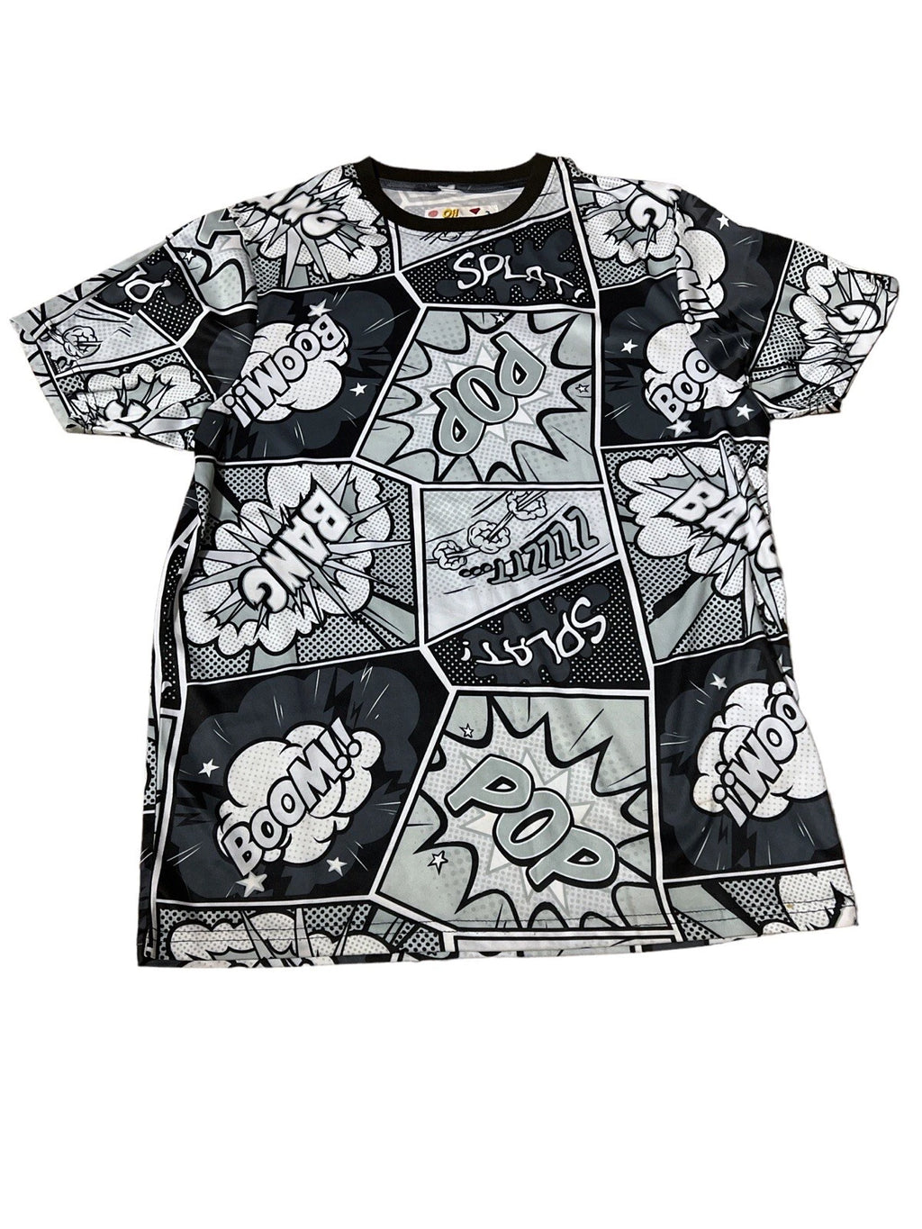 OH SNAP! Drill Clothing Co-Men’s Medium-Pop Comic Art Pattern Retro 80’s/90’s
