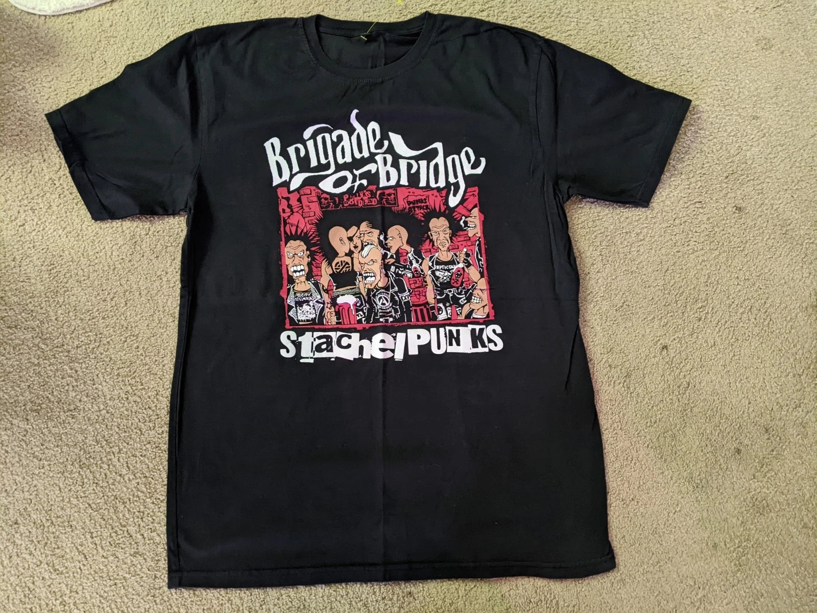Brigade Of Bridge Indonesian Street Punks Rare T-shirt Lg Casualties Crass