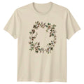 Floral Wreath T-Shirt Boho Spring Nature Gift For Him And Her