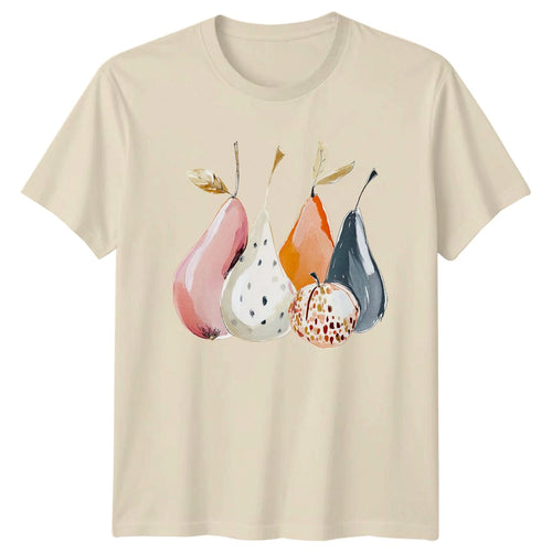 Abstract Watercolor Pears Fruit Illustration T-Shirt Boho Fruit Gift