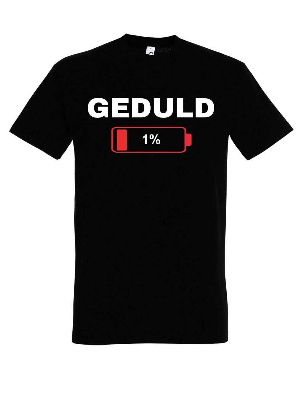 Mens T-Shirt PATIENCE AT 1% Print Funny Statement Gift Men Funny