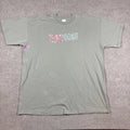 Y2K Billabong Gray Tan Graphic Short Sleeve Shirt Men's Size XXL