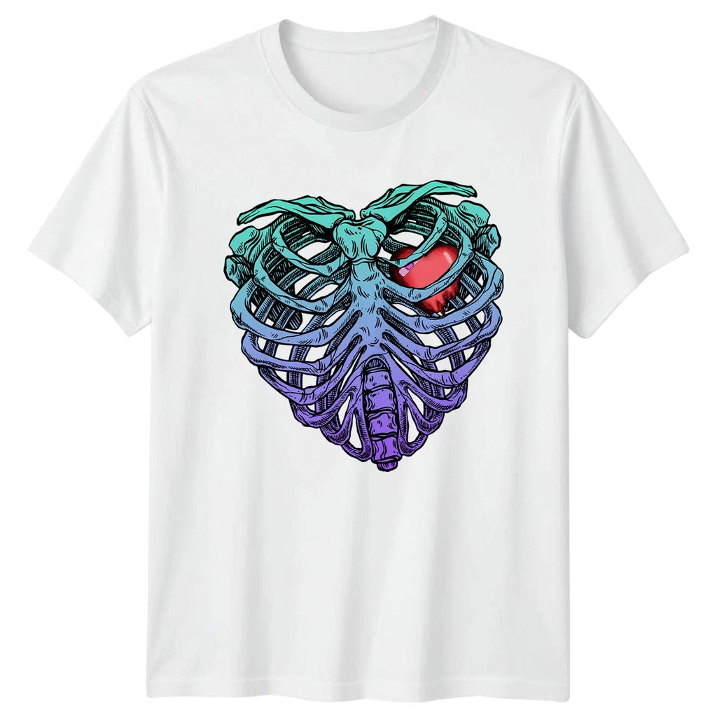 Pastel Goth Mended Heart Rib T-Shirt Pastel Goth Valentine Valentines Day