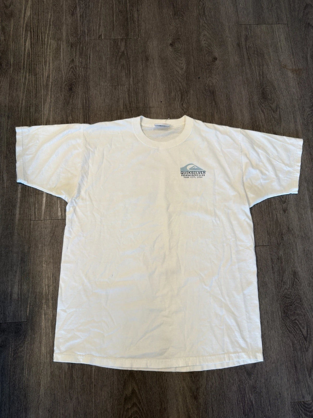 Quicksilver Skate Tee Shirt Size XL Snowboard Skateboard Y2K 00s