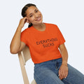 Everything Sucks Bart Simpson T-Shirt Funny Retro Cartoon Meme Tee Vintage 90s