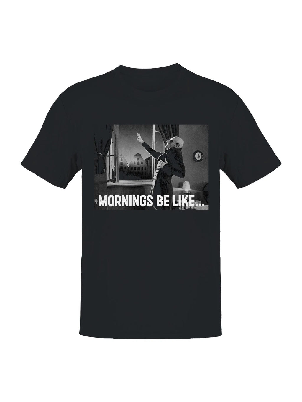 Morning Struggles Gothic Meme Men's T-shirt