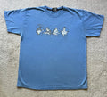 Vintage MadSoul Elements Hip Hop T-Shirt XL Blue Breakdance DJ Graffiti Y2K