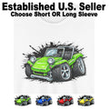 DigiRods Dune Buggy Beach Model Fun In The Sun Splash Cartoon Car T Shirt
