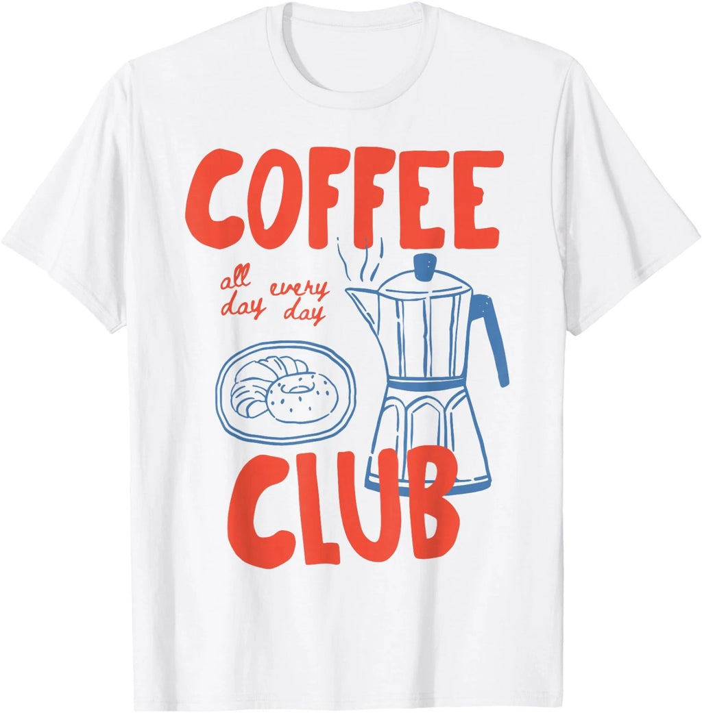 Coffee Club Retro Coffee Graphic for Coffee Lover Men Women T-Shirt