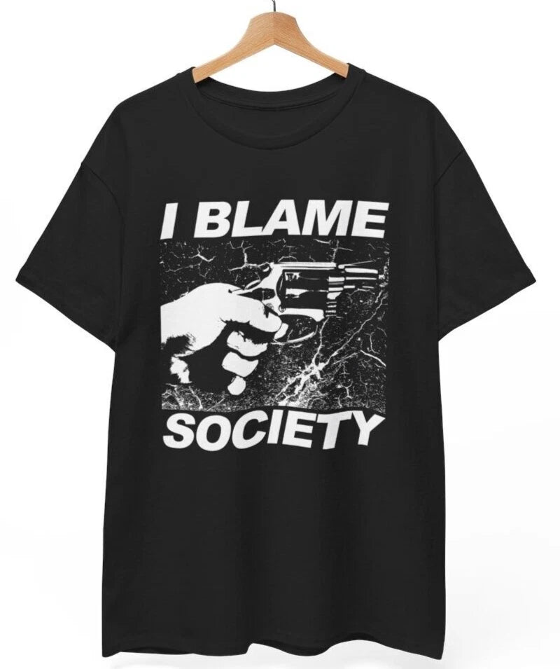 I Blame Society Shirt Totally Fu ked Up Gregg Araki Cult Film 90s Goth, Unisex T