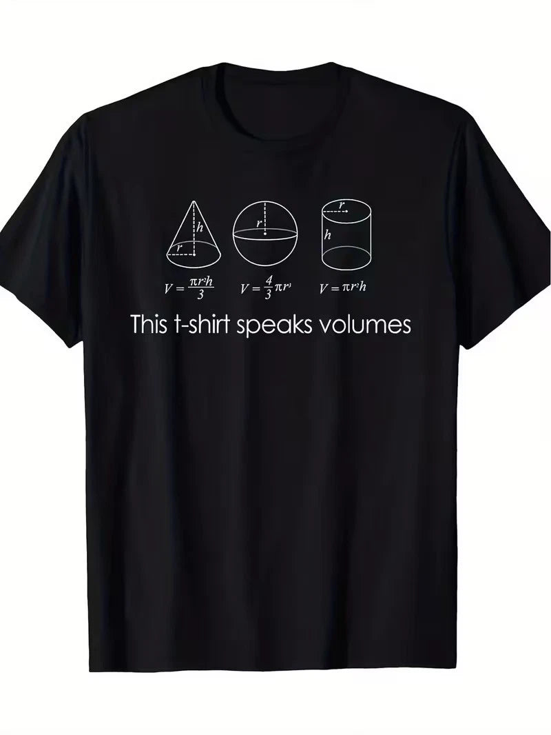 Men's Funny Math & Science Geek Pun T-Shirt - 200gsm Heavyweight 100% Cotton Bla