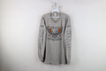 Y2K Mens L Distressed Daytona Beach Bike Week Skull Crossbones Long Sleeve Shirt
