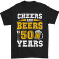 50th Birthday 50 Year Old Funny Alcohol Mens T-Shirt 100% Cotton