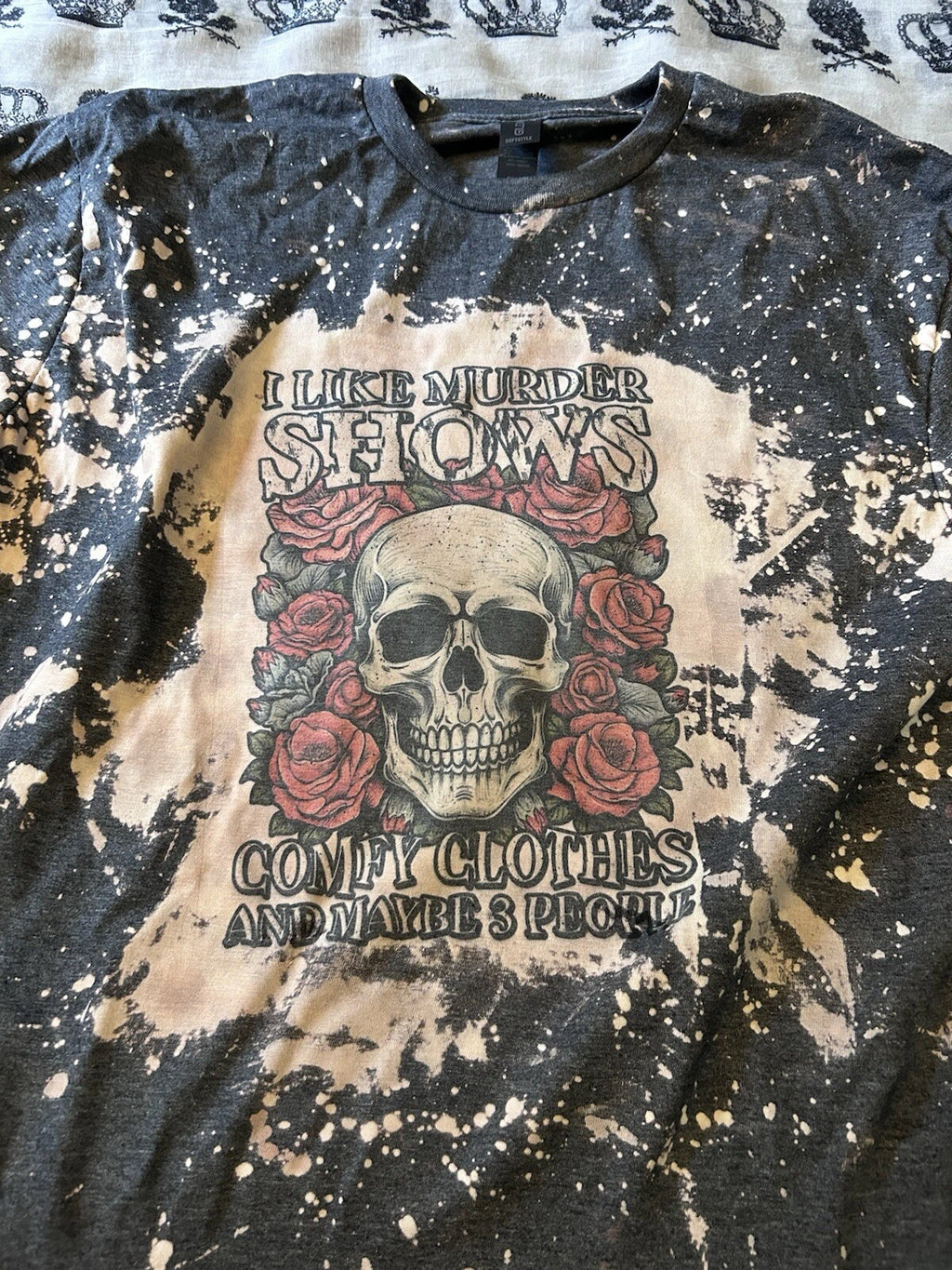 Murder Shows, Introvert, goth, horror, Halloween, Fandom, bleached shirt