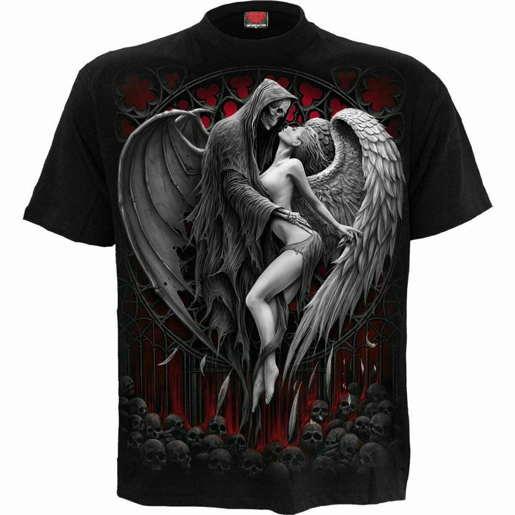 Spiral Direct FORBIDDEN T-Shirt/Biker/Goth/Skull/Horror/Angel/Reaper/Top/Tee