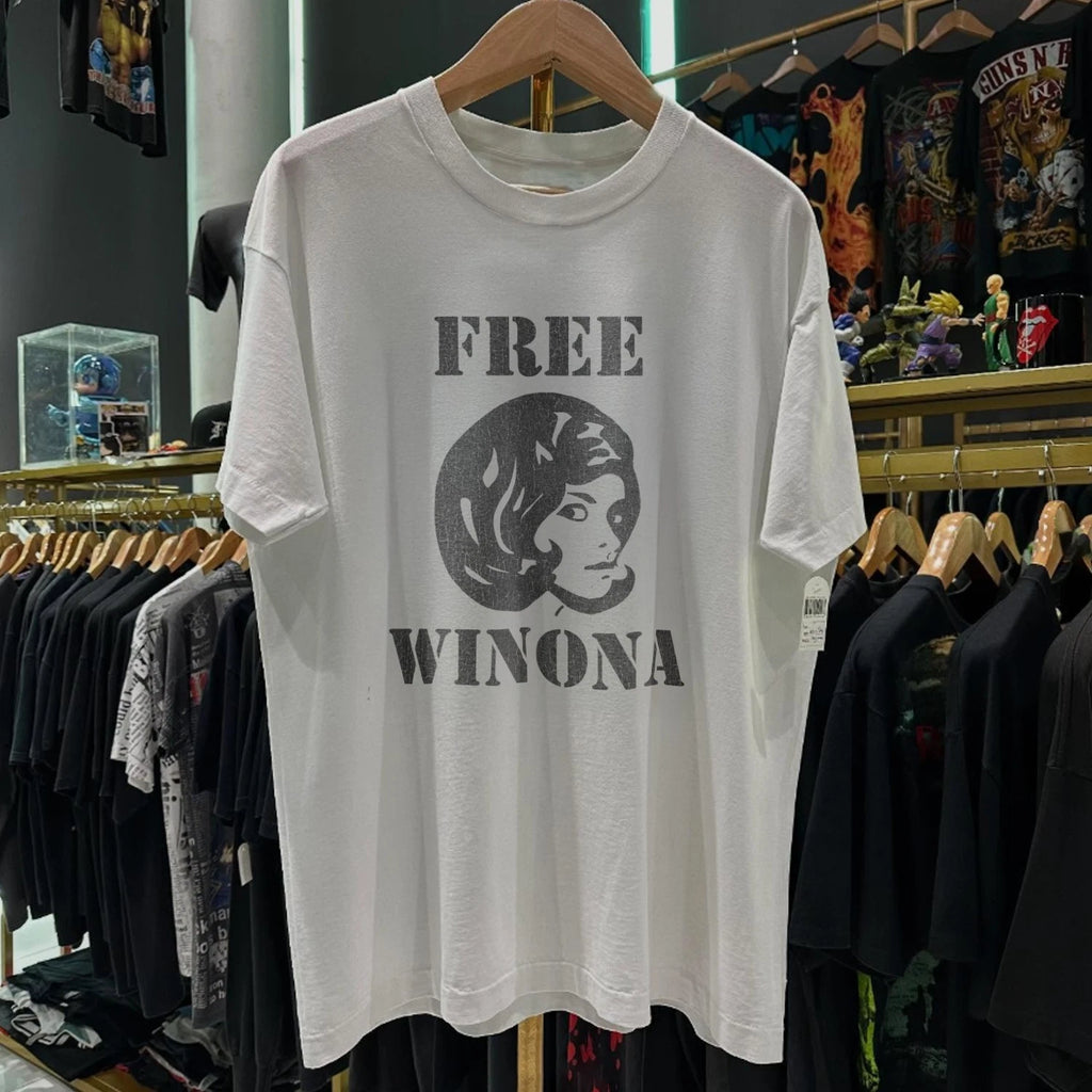 90s Free Winona Rare T-Shirt White S