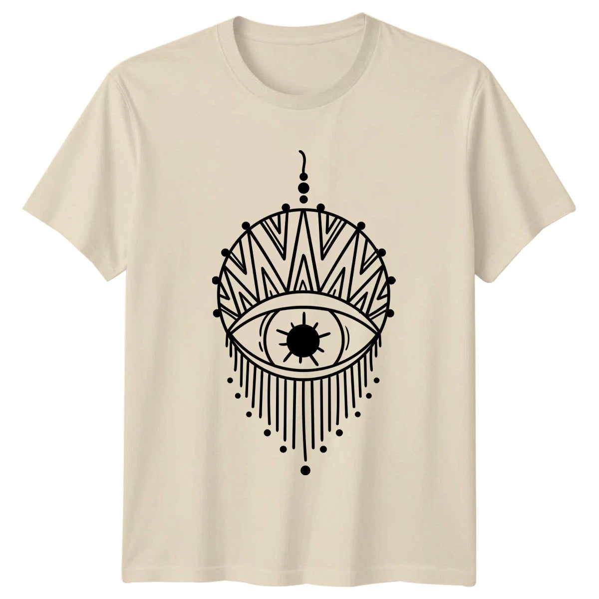 Mystical All Seeing Eye Boho T-Shirt Spiritual Symbol Occult Design