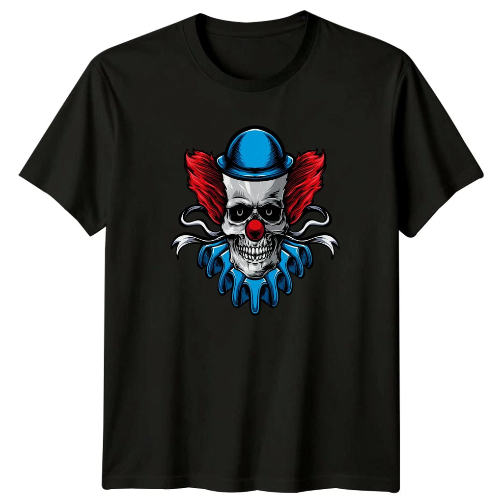 Spooky Clown Skull Face Jester T-Shirt Horror Goth Birthday Gift For Him And Her