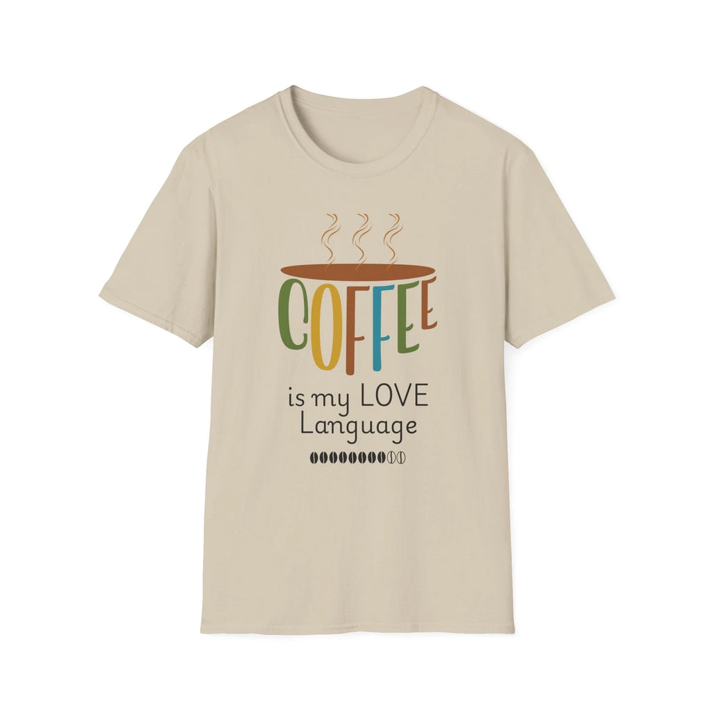 Coffee Love Language T-Shirt, Gift for Coffee Lovers