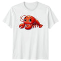 Cute Kawaii Lobster Marine Life Animals Mens Womens Graphic Tee Shirt