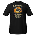 D.B. Cooper Skydiving School T-Shirt | Funny Retro Mystery DTG Printed Tee