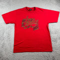 Stussy Men's T-shirt Red Small Y2K Vintage Skater