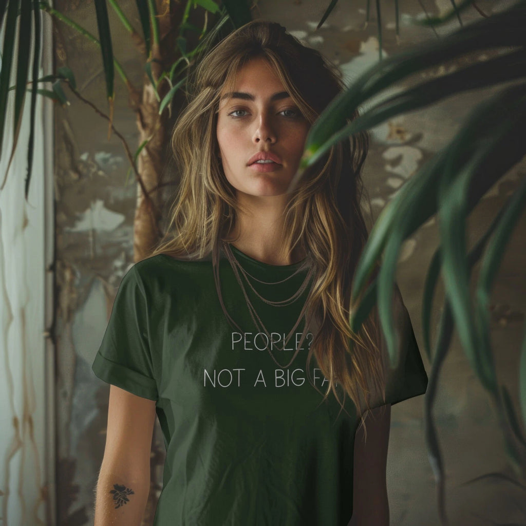 People Not A Big Fan Unisex T-Shirt Funny Meme Quote Sarcastic Graphic Tee Shirt