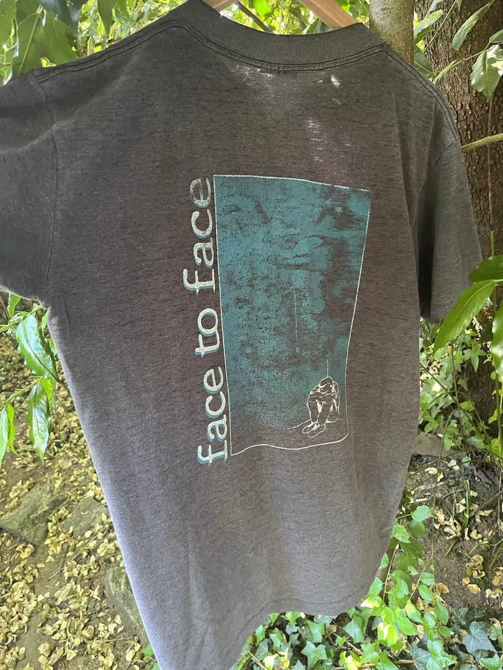 vintage 90’s face to face punk band shirt sun faded XL