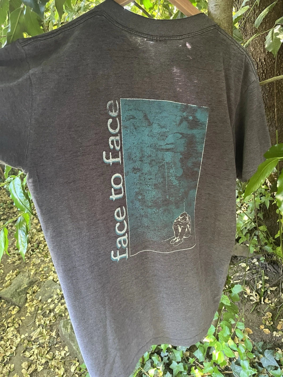 vintage 90’s face to face punk band shirt sun faded XL