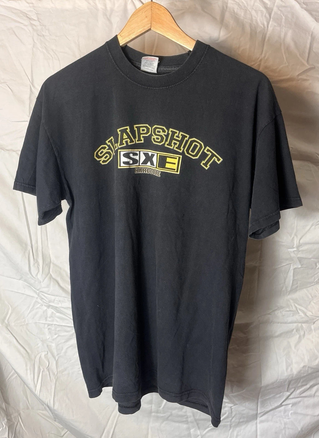 Snapshot SXE Hardcore T Shirt Medium Black Straight Edge Punk Band Merch Y2K