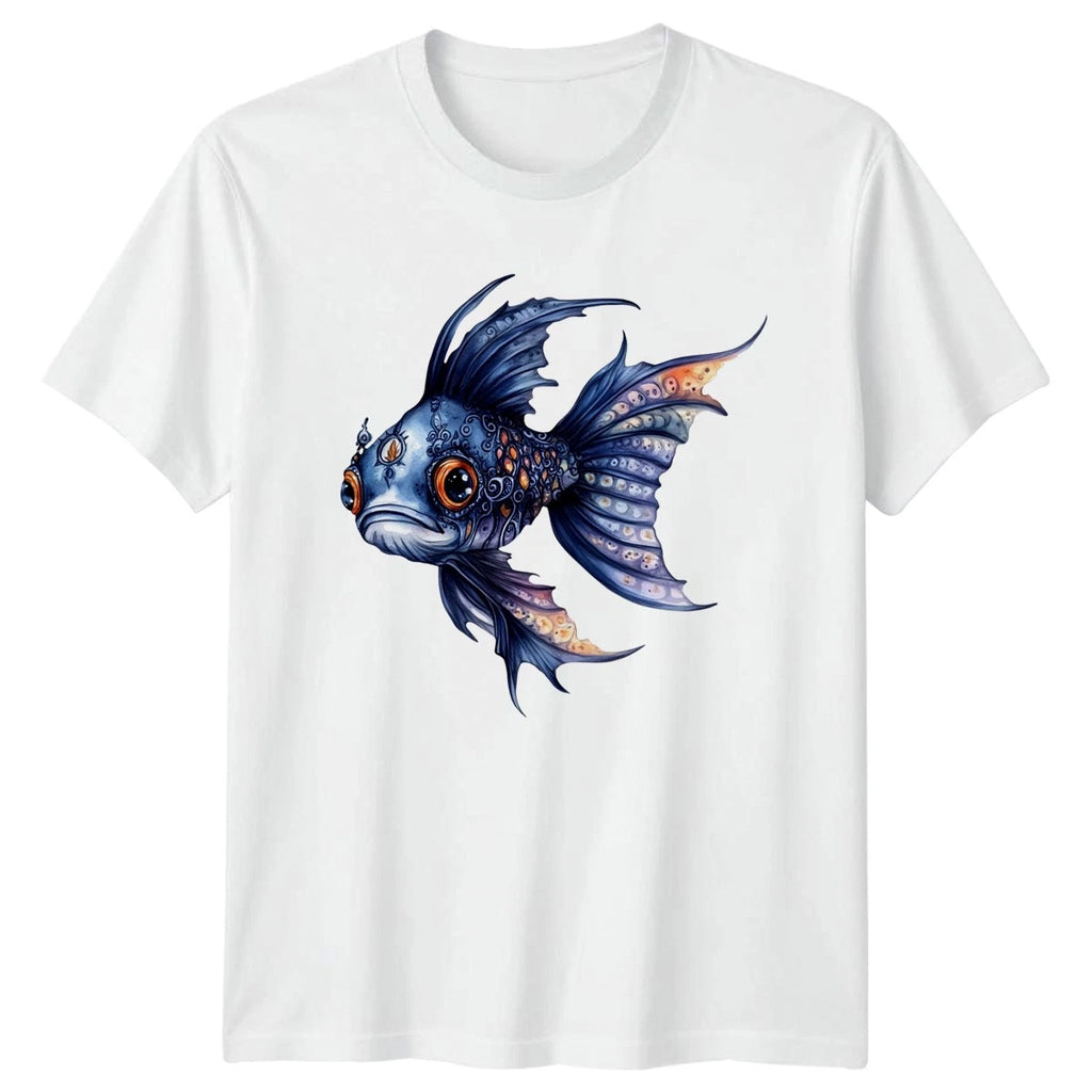 Dark Gothic Fish T-Shirt Aquatic Fantasy Gift For Him And Her