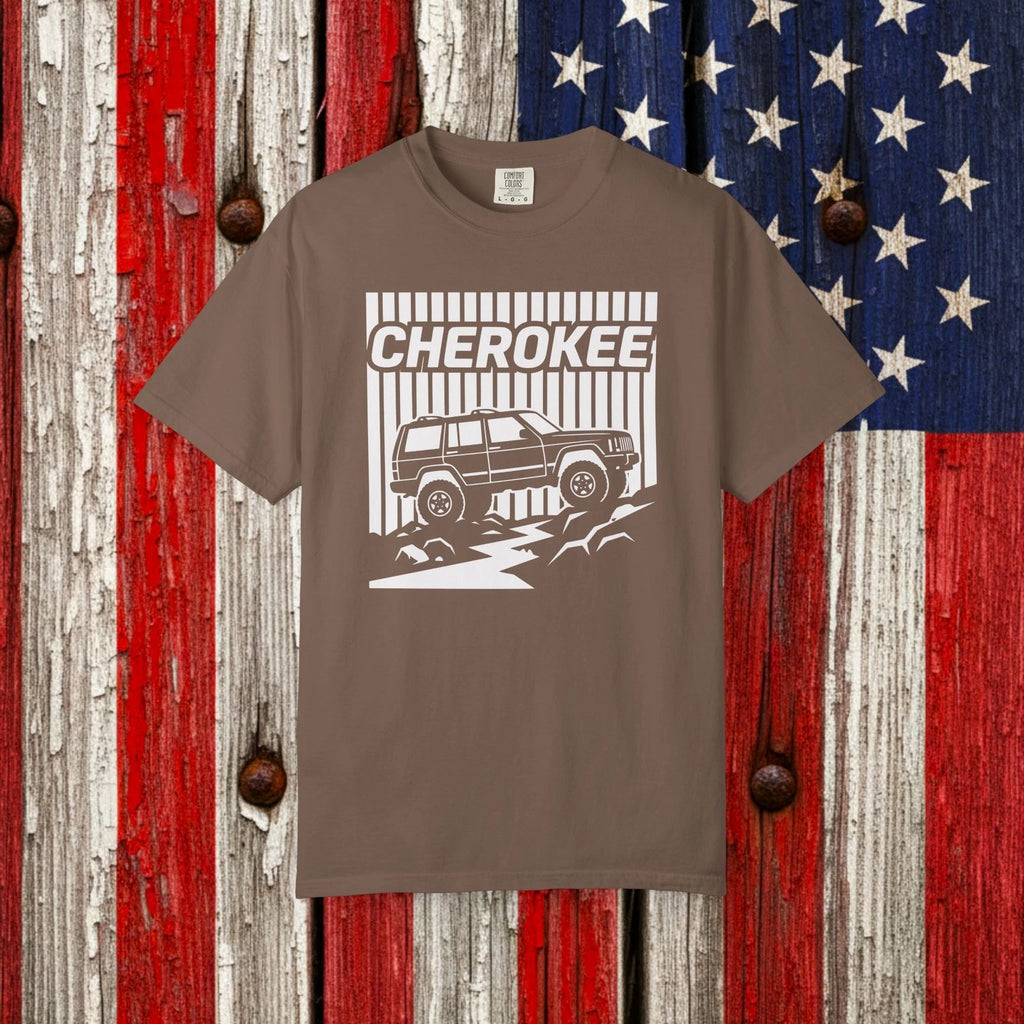 Cherokee XJ Retro Stripe - Off-Road 4x4 Rock Crawling Graphic T-Shirt
