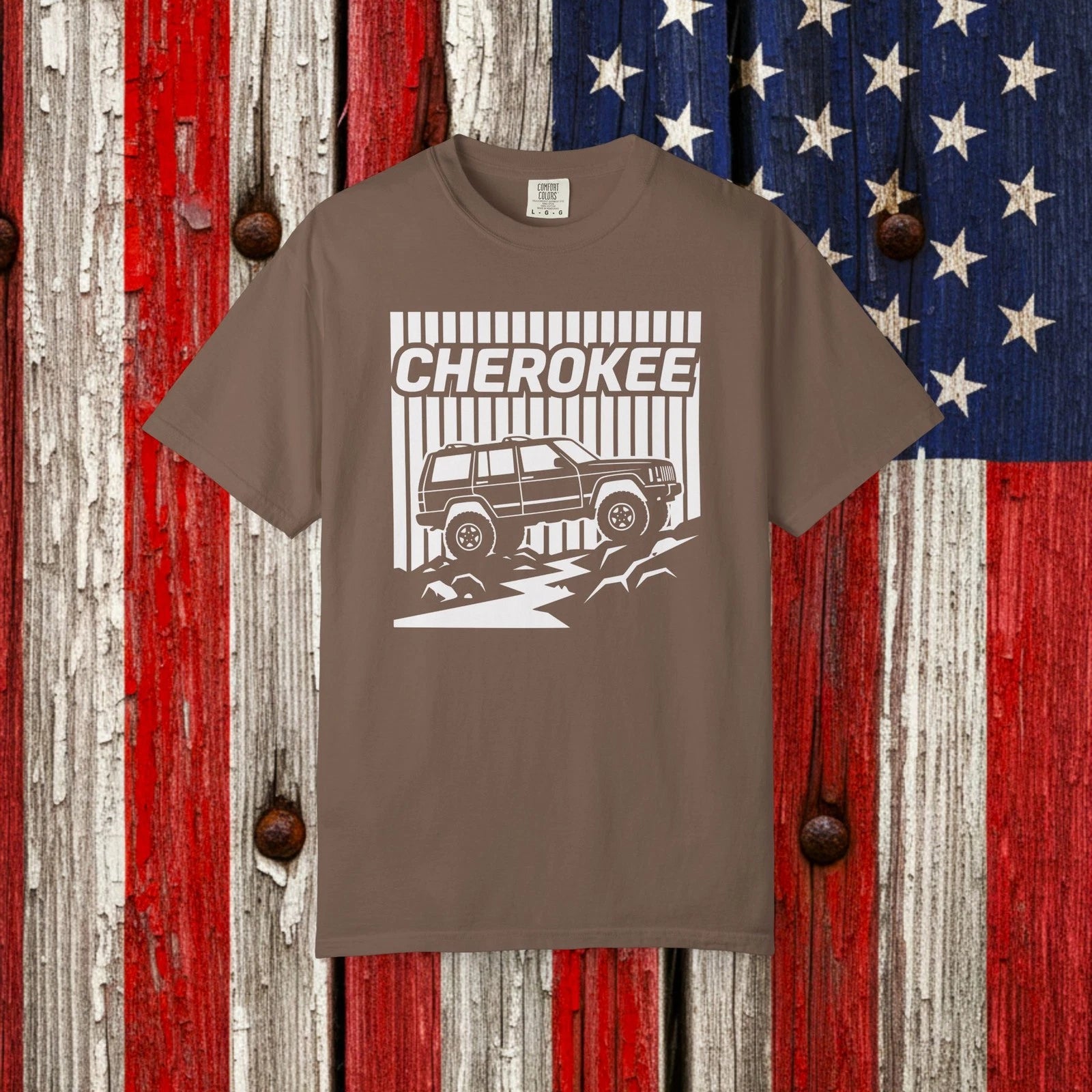 Cherokee XJ Retro Stripe - Off-Road 4x4 Rock Crawling Graphic T-Shirt