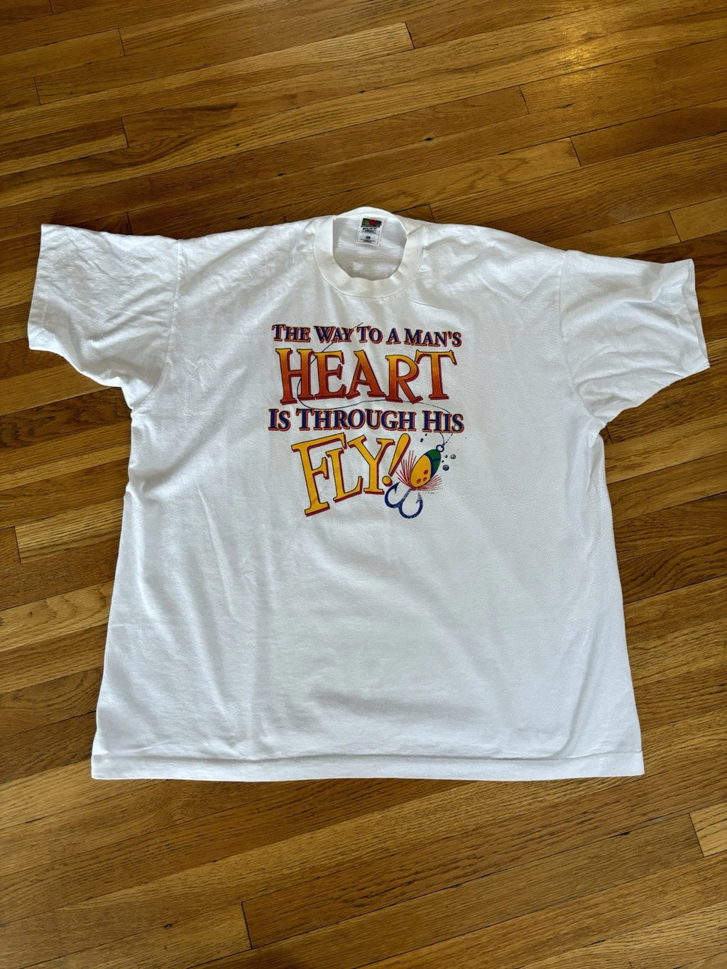 Vintage Fishing Dad Joke T Shirt,  Size XXL - 90s