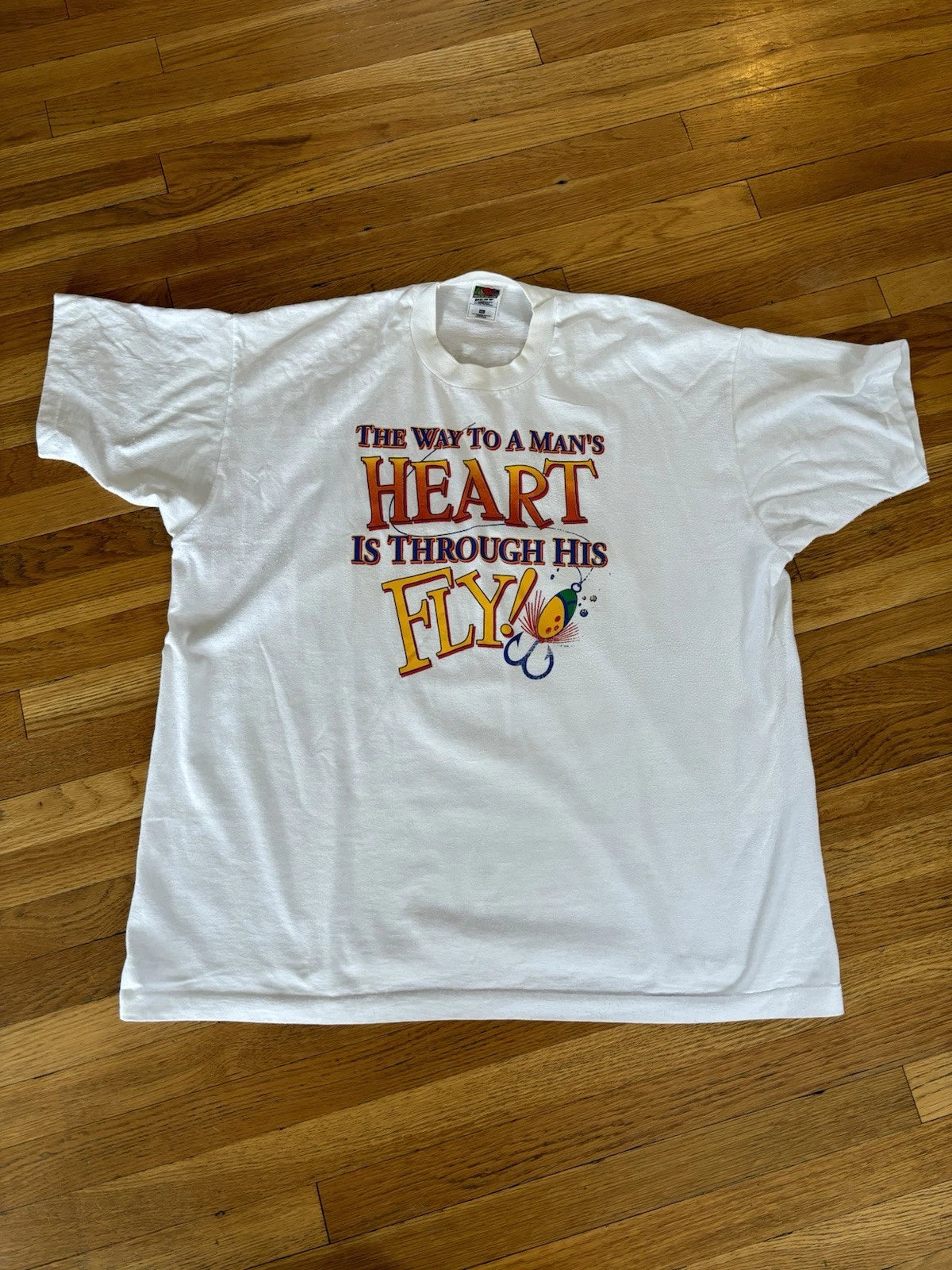 Vintage Fishing Dad Joke T Shirt,  Size XXL - 90s