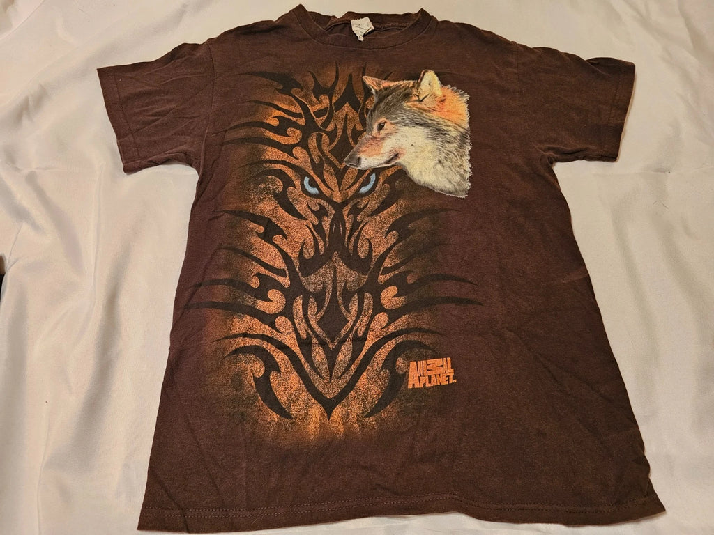 Animal Planet Tribal Wolf Shirt - Adult Size Small