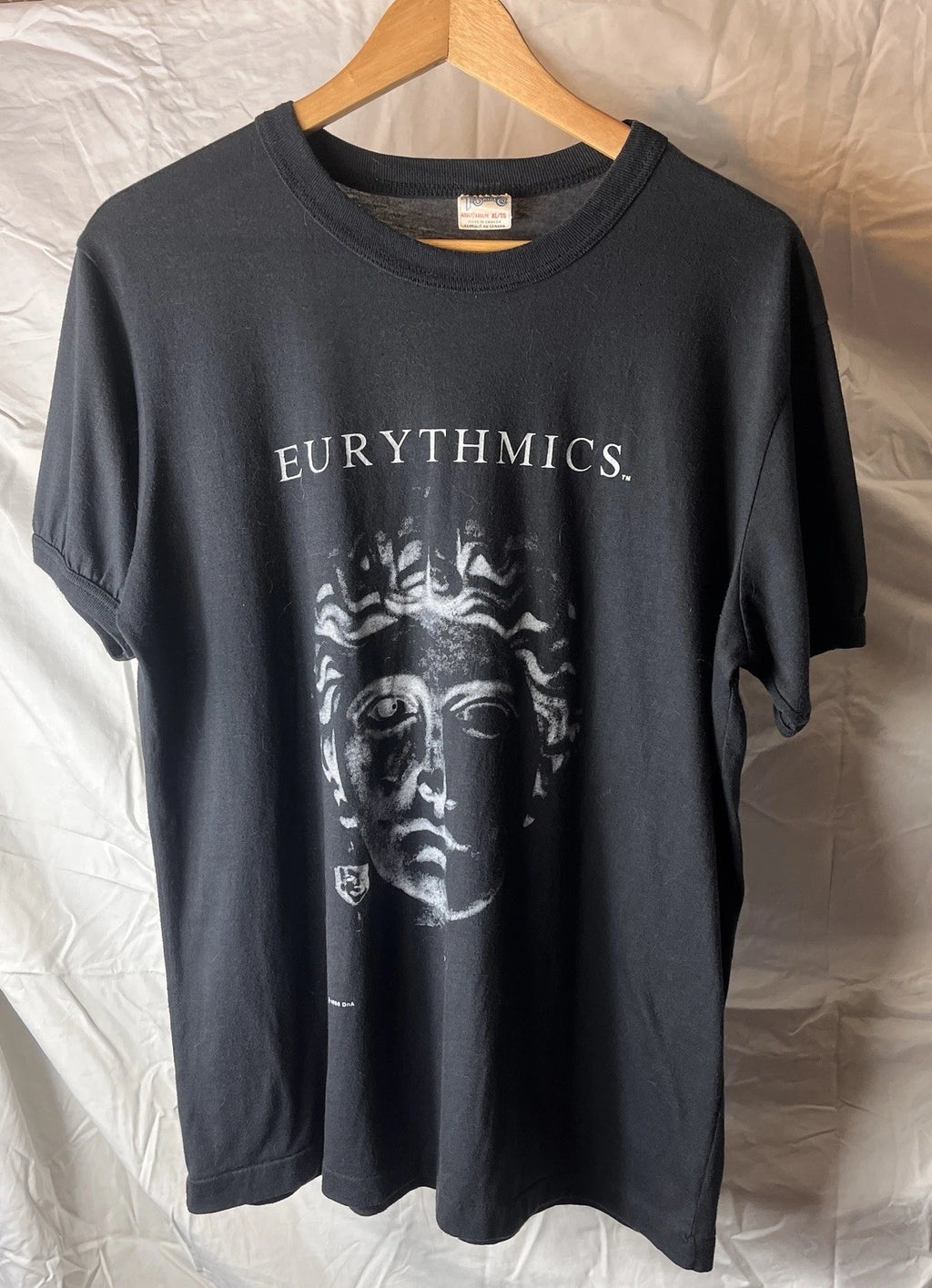 Vintage 1986 Eurythmics T Shirt Original Tour Band Tee Annie Lennox Synth 80s
