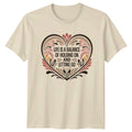 Life Is A Balance Of Holding Womens T-Shirt Boho Floral Inspirational Lifestyle