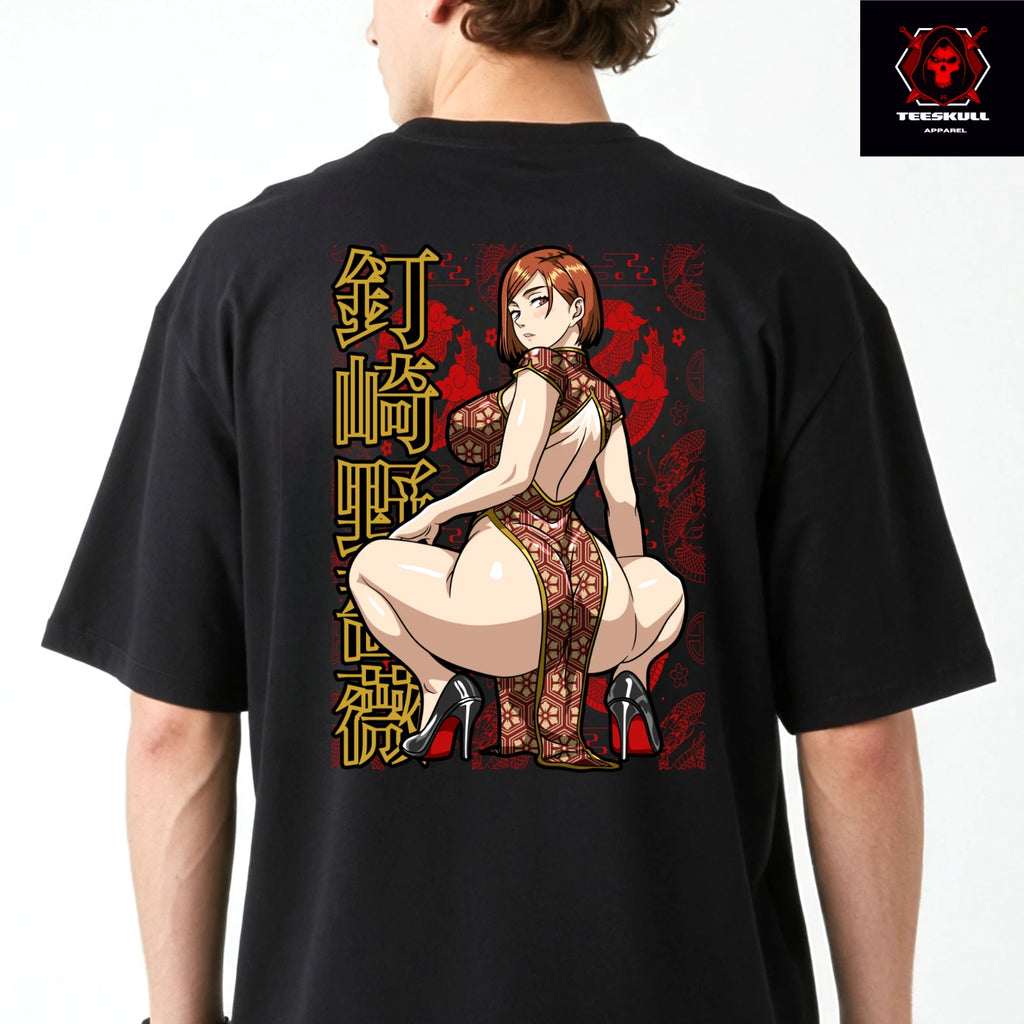 Waifu Kawaii Anime Sexy Girls Front & Back Unisex Premium Graphic T-Shirt 🔥