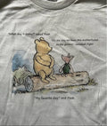 Bad Pooh funny comic punk white Size Large unisex T-shirt