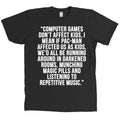 Computer Games Don't Affect Kids T Shirt Magic Pills Funny Quote Rave Tee NEW