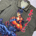 Vintage Y2K Samarai Fighter AOP Short Sleeve Shirt Mens XL