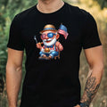 Mens Patriotic Grandpa Motif Cotton T-Shirt Size XS to 5XL
