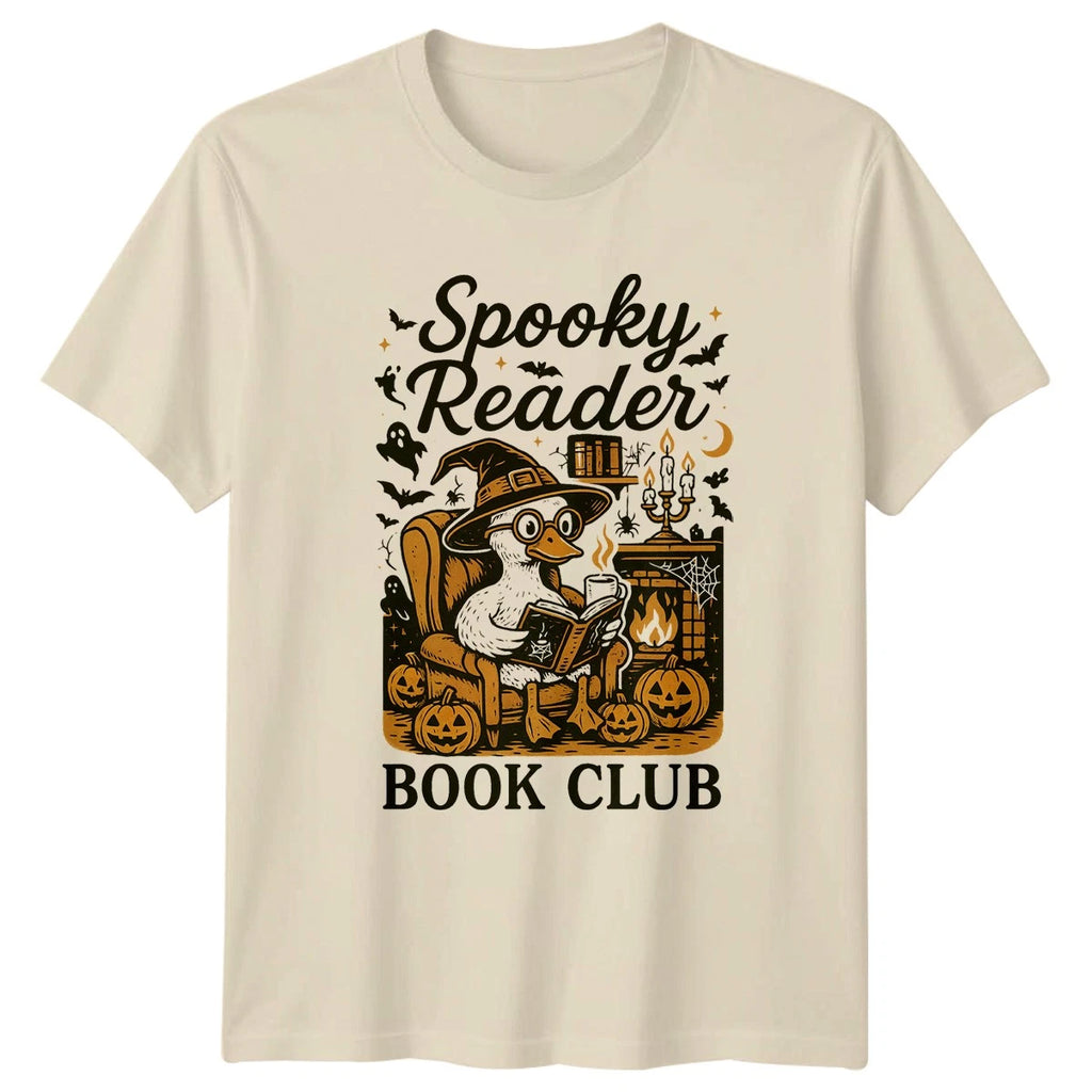 Spooky Reader Book Club T-Shirt Halloween Reading Halloween Gift For Him