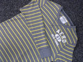 Aeropostale T-shirt Mens XL Gray Thermal Knit Striped Aero NY 1987 Applique Y2K