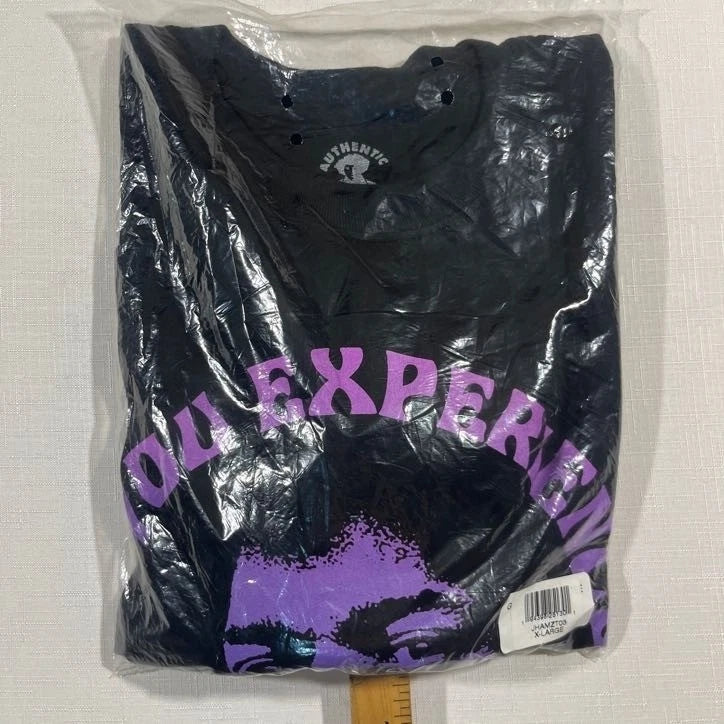 BN Jimi Hendrix Graphic T-Shirt XL Men Black Are You Experienced Purple Band Tee