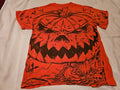 Y2K Orange Halloween Pumpkin Shirt - Adult Size Medium