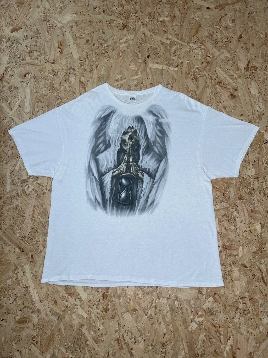 Y2K Affliction Skull Wings Skeleton  Tee Sz 3XL