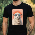 Mens Sharp Sunglasses Print Cotton T-Shirt Size XS to 5XL