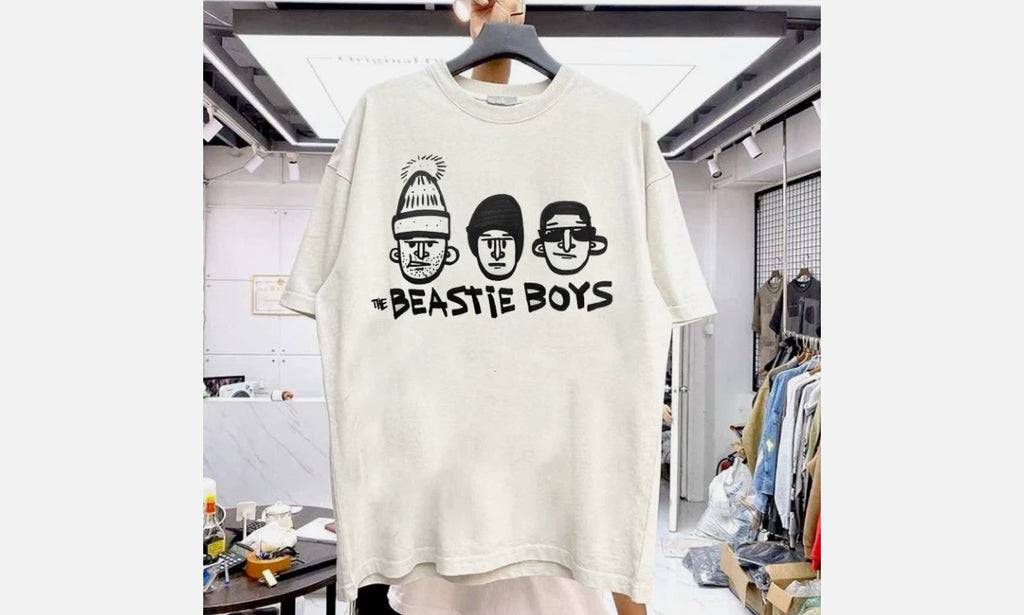 The Beastie Boys band rare design White T shirt 90s Classic tee